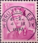 Stamps Belgium -  Intercambio 0,20 usd 3 francos 1958