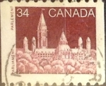 Stamps Canada -  Intercambio 0,20 usd 34 cents. 1985