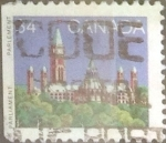 Stamps Canada -  Intercambio 0,20 usd 34 cents. 1985