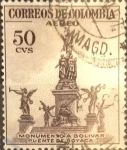 Stamps Colombia -  Intercambio 0,20 usd 50 cents. 1954