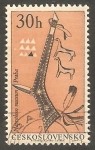Stamps Czechoslovakia -  1493 - Centº del Museo etnologico de Praga, tomahawk