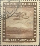 Stamps Chile -  Intercambio 0,20  usd  4 pesos 1935