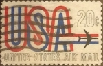 Stamps United States -  Intercambio 0,20 usd 20 cents. 1968