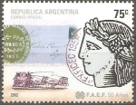 Stamps Argentina -  50th  ANIVERSARIO  DE  LA  FEDERACIÒN  FILATÈLICA  ARGENTINA