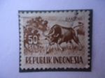 Stamps Indonesia -  Banteng - Republik Indonesia.