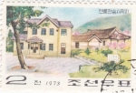 Stamps North Korea -  casas típicas coreanas