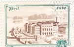 Stamps Hungary -  panorámica Pest 1972