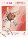 Stamps Cuba -  aeronáutica- satélite frances D1
