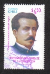 Stamps Chile -  Capitan Ignacio Carrera Pinto