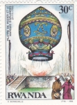 Stamps Rwanda -  globo aerostático