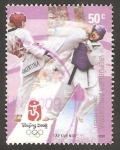 Stamps Argentina -  2714 - Olimpiadas de Pekin, taekwondo