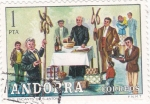 Stamps Andorra -  els encants de Sant Antoni