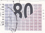 Stamps Netherlands -  sobre y cifras