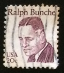 Stamps United States -  Ralph Bunche