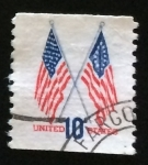Stamps United States -  Banderas