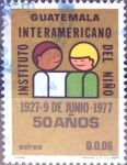 Stamps Guatemala -  Intercambio 0,20 usd 6 cent. 1978