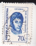 Stamps Argentina -  general José de San Martín