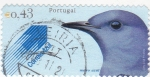 Stamps Portugal -   ave-meiro azul