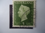 Stamps Netherlands -  1946-Netherlands- Queen Wilhelmina.