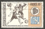 Stamps Czechoslovakia -  1803 - Mundial de fútbol en Mexico, Alemania Occidental-Uruguay