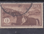 Stamps India -  ginete a caballo