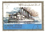 Stamps United Arab Emirates -  Los buques, de pequeño formato (Ajman)