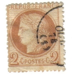 Stamps France -  Ceres. III República (1871-75)