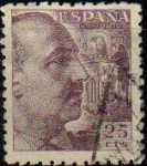Stamps Spain -  ESPAÑA 1940 923 Sello º General Franco 25c
