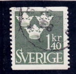 Stamps Sweden -  coronas