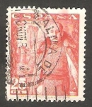 Stamps Spain -  1024 - General Franco y Castillo de la Mota