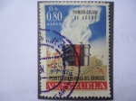 Stamps Venezuela -  Planta Siderurgica del Orínoco - Primera Colada de Acero.
