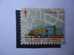 Stamps Venezuela -  Navidad 67 - Sociedad Antituberculosis - Aula Magna Universidad, Caracas Venezuela.