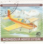 Stamps Mongolia -  avioneta