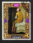 Stamps Yemen -  ean Auguste Dominique Ingres (1780 - 1867)
