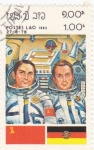 Stamps Laos -  aeronáutica- astronautas