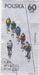 Stamps Poland -  carrera ciclista
