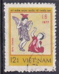 Stamps Vietnam -  niñas