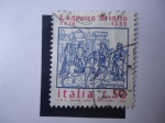 Stamps Italy -  Lodovico Ariofto - Rey Orlando el Furioso -S/1159