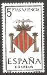 Stamps Spain -  1697 -  Escudo de Valencia