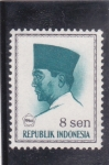 Stamps Indonesia -  presidente Sukarno