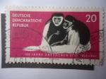Stamps Germany -  100 Jahre  Dresdener Zoo 1861-1961.