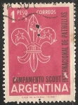 Stamps Argentina -  Campamento Scout
