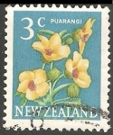 Stamps New Zealand -  Puarangi (Hibiscus).