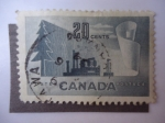 Stamps Canada -  Industria  del Papel - Transformación de la Madera
