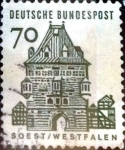 Stamps Germany -  Intercambio ma2s 0,30 usd 70 pf. 1965