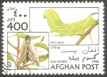 Stamps Afghanistan -  Gusano de seda