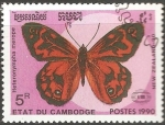 Stamps Cambodia -  Heteronympha Merope