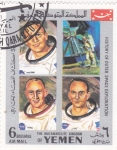 Stamps Yemen -  aeronautica-historia de la conquista del espacio
