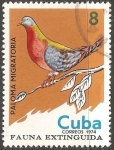 Stamps Cuba -  Fauna extinguida-paloma migratoria