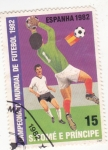 Stamps So Tom and Prncipe -  copa mundial de futbol -ESPAÑA-1982